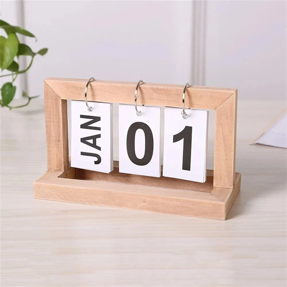 perpetual-wooden-flip-display-calendar-597145 Perpetual Wooden Flip Display Calendar 597145