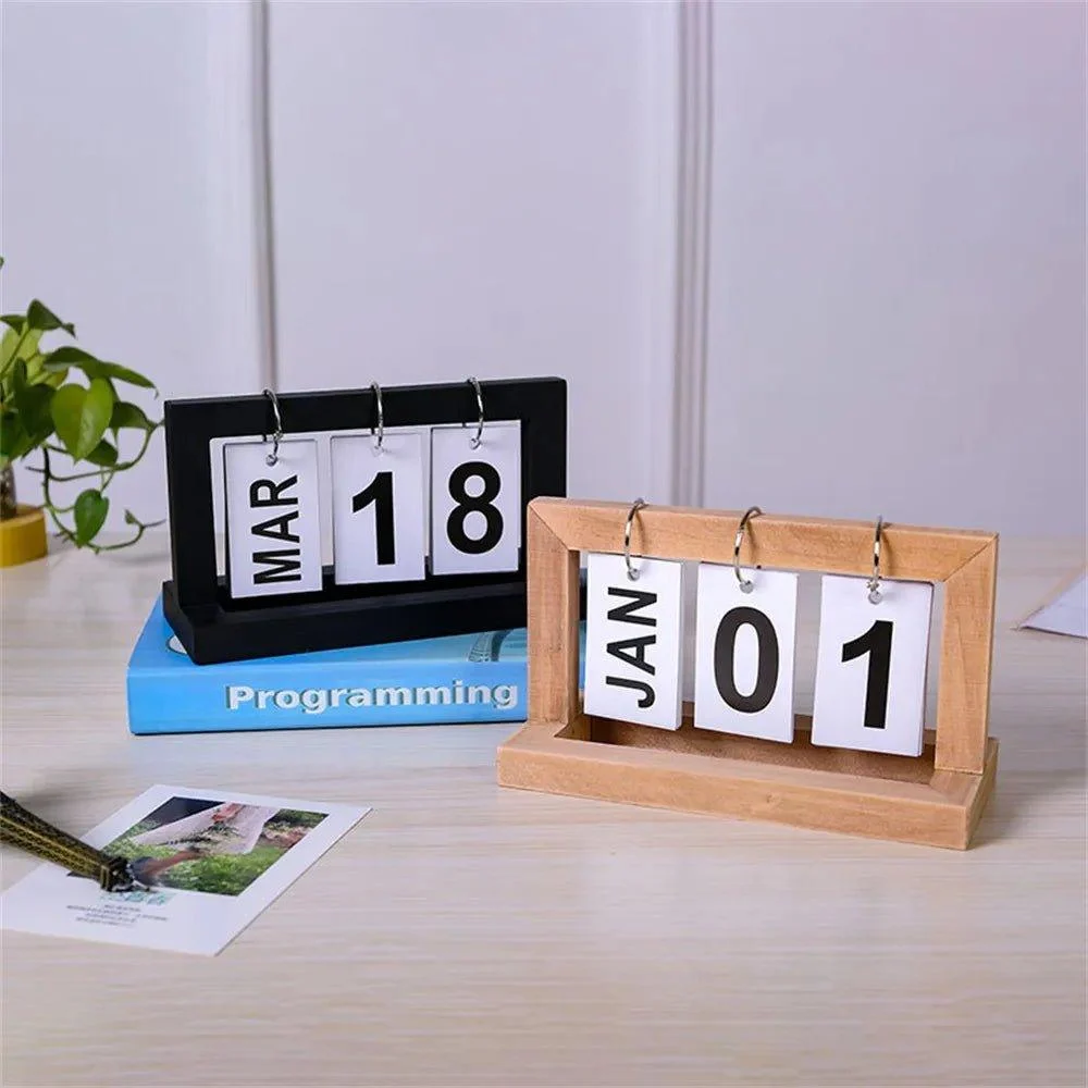 perpetual-wooden-flip-display-calendar-797641 Perpetual Wooden Flip Display Calendar 797641