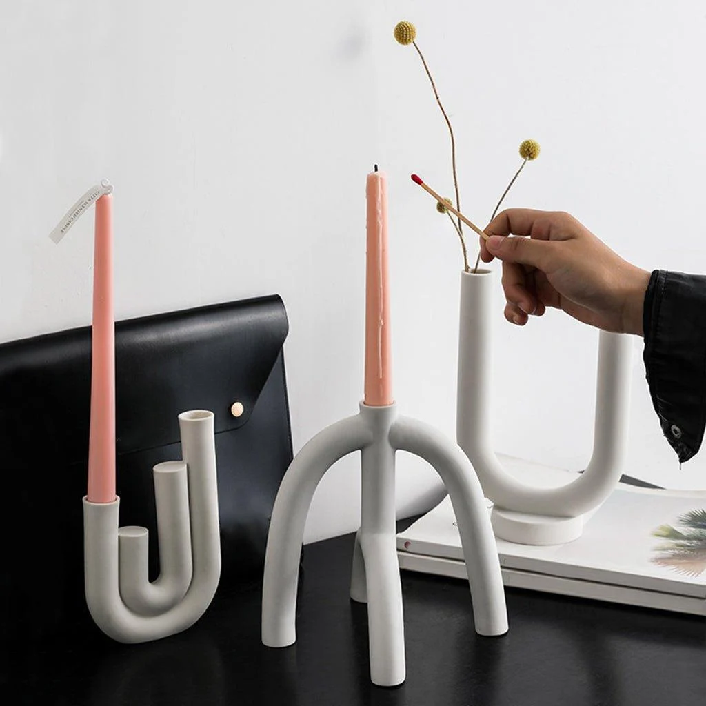 Pillar Taper Candle Holderscandle Holderliving Simply House 216543