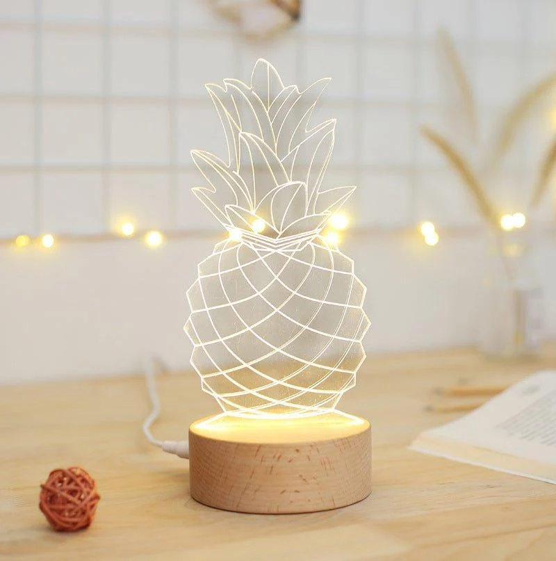 Pineapple Bedside Table Lamp Patchandbagel 139782