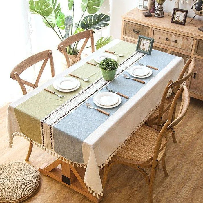 plaid-linen-tablecloth-with-tasselstableclothliving-simply-house-528016 Plaid Linen Tablecloth With Tasselstableclothliving Simply House 528016