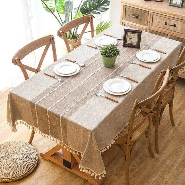 plaid-linen-tablecloth-with-tasselstableclothliving-simply-house-959638 Plaid Linen Tablecloth With Tasselstableclothliving Simply House 959638