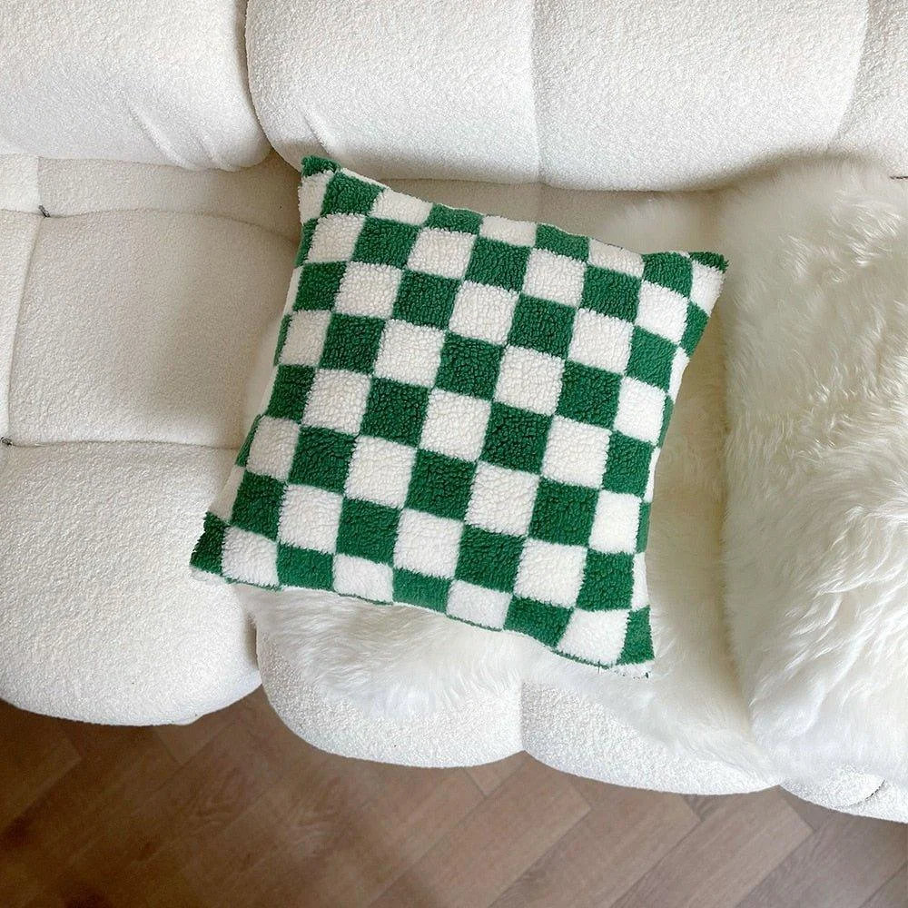 plush-fleece-chequerboard-cushion-475913 Plush Fleece Chequerboard Cushion 475913