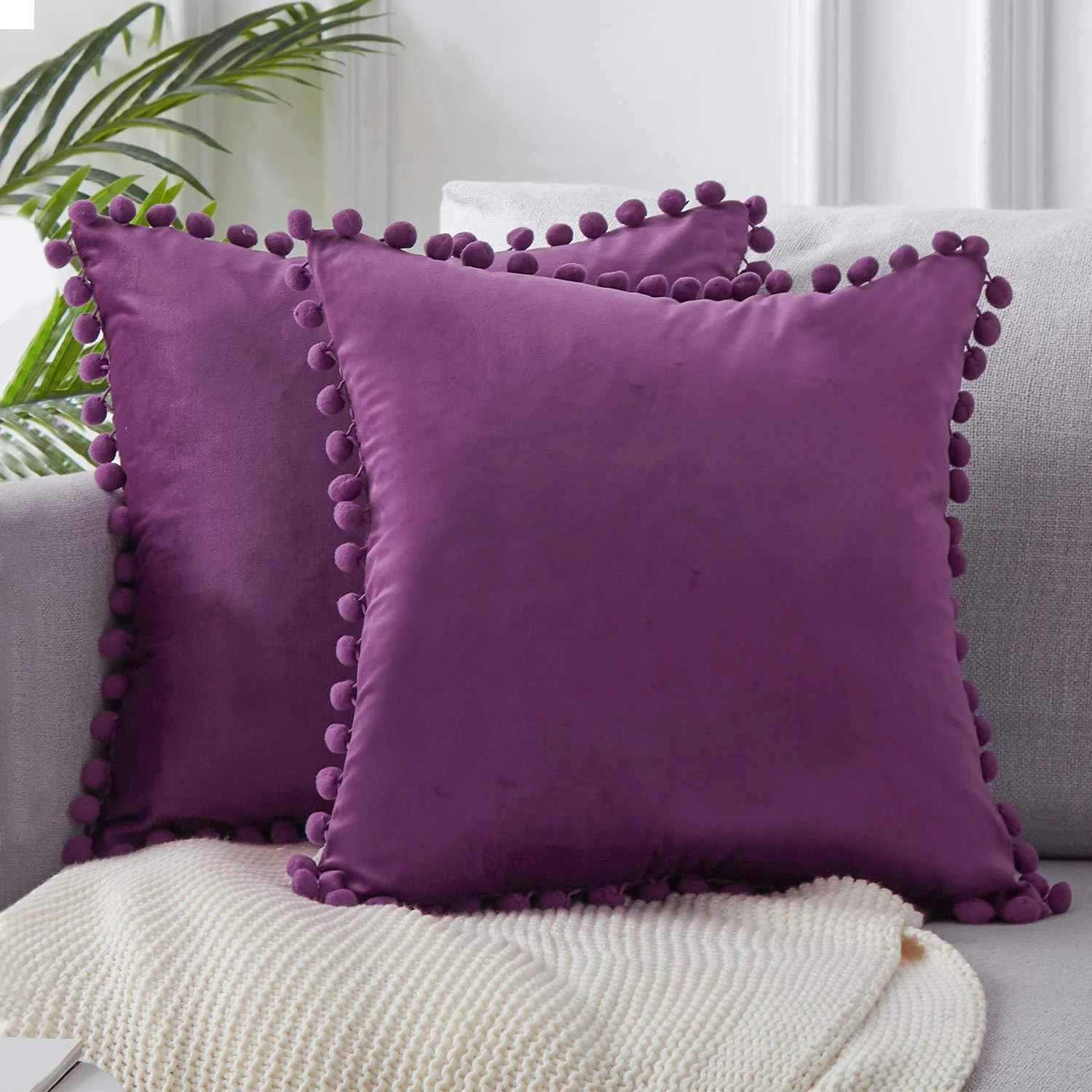 Pom Pom Cushion Coverscushionsliving Simply House 653918