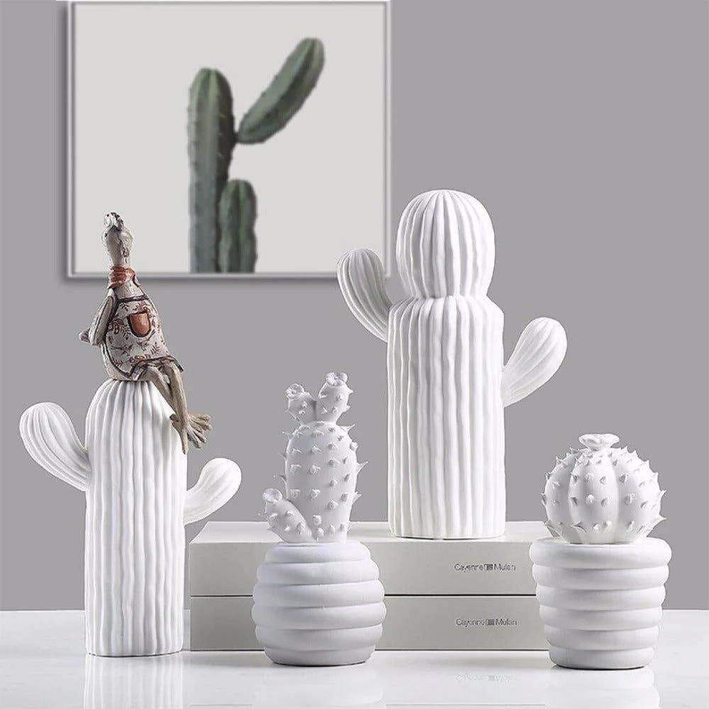 Porcelain Cacti Ornamentsornamentalliving Simply House 864827