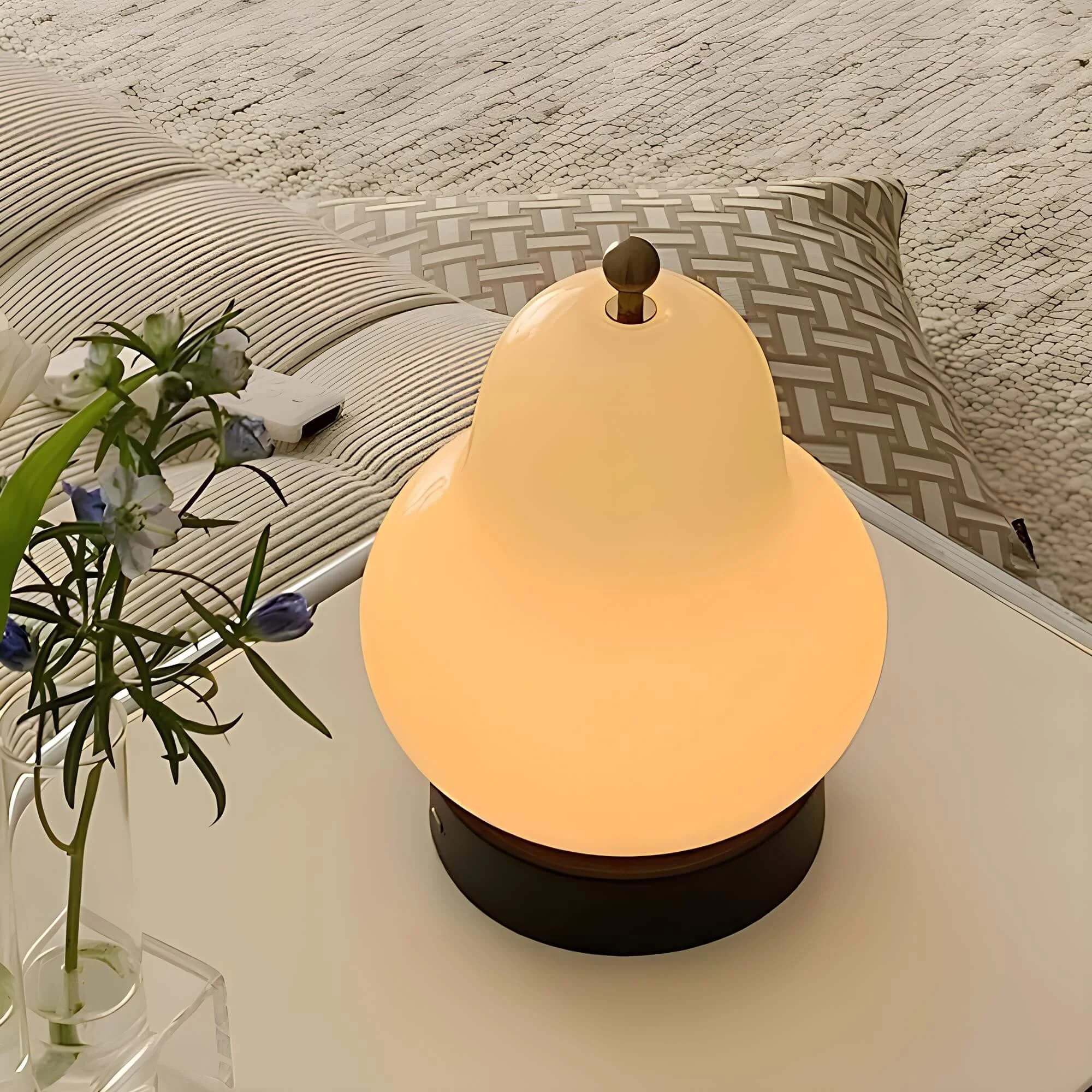 Portable Birne Led Tischlampe Usb Dimmbar Touch Schalter Glass Design Xlumina4