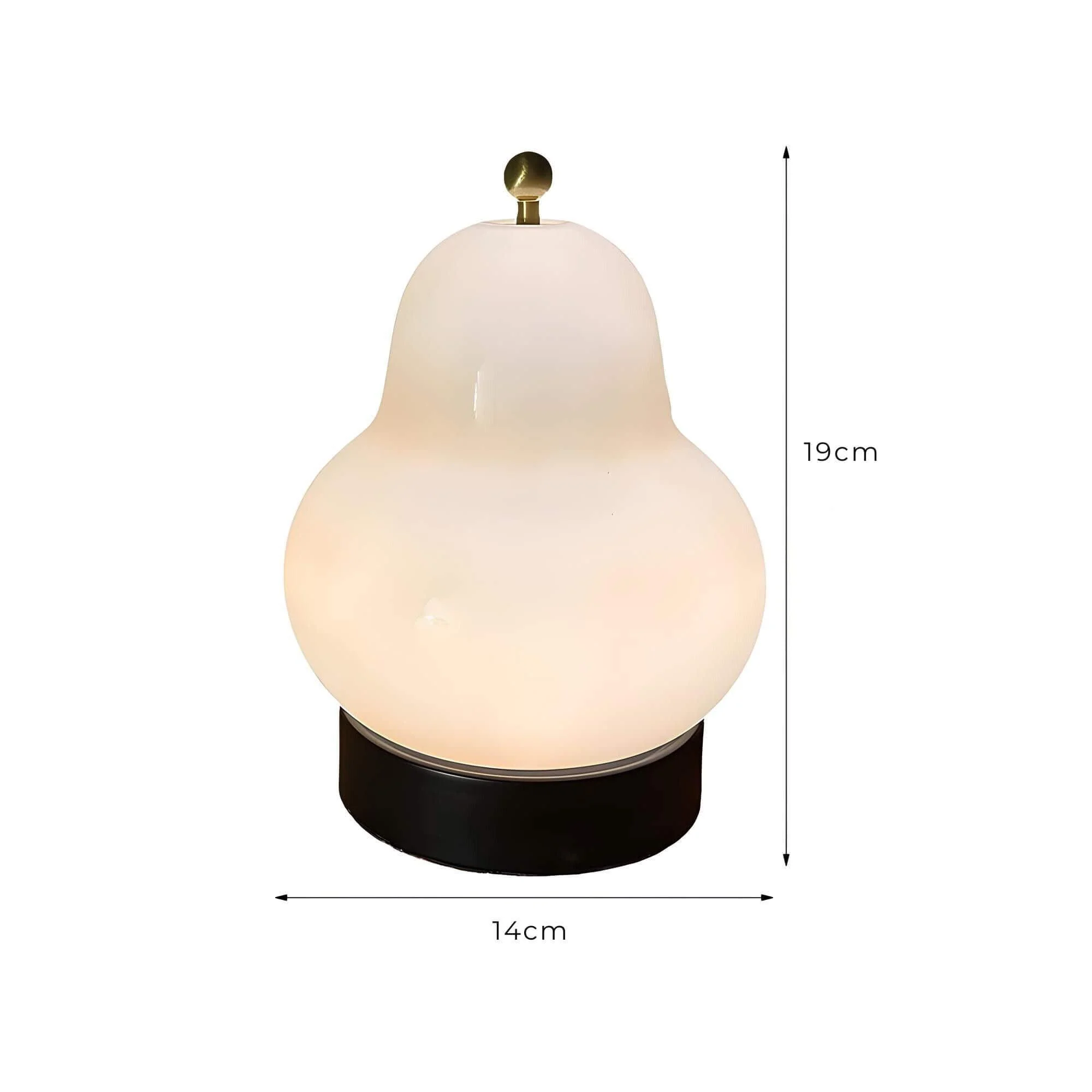 Portable Birne Led Tischlampe Usb Dimmbar Touch Schalter Glass Design Xlumina8