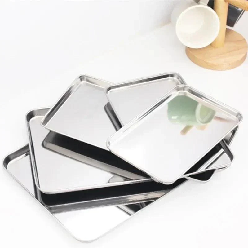 practical-stainless-steel-food-display-tray-796025 Practical Stainless Steel Food Display Tray 796025