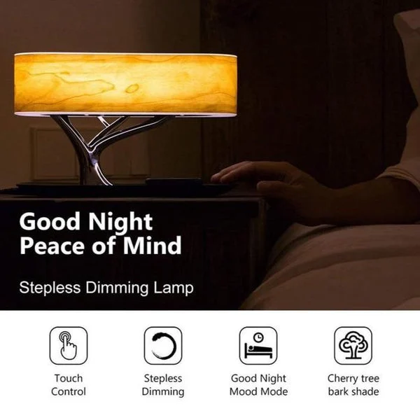 Elegant Light of Tree All-in-One LED Lamp & Wireless Phone Charger