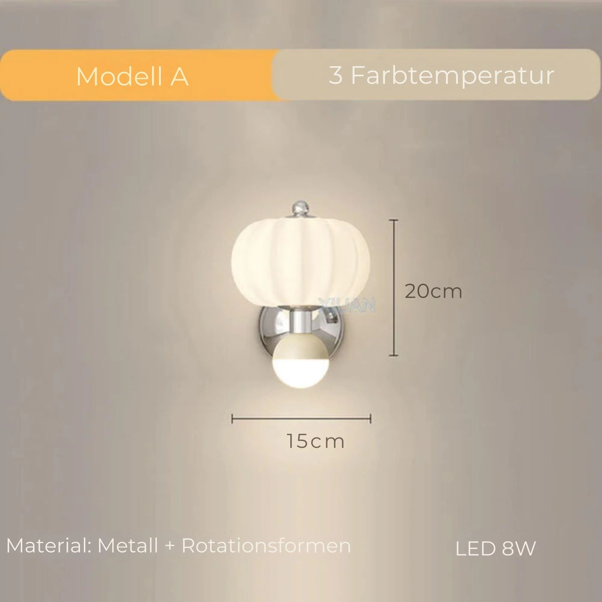 pumpkinglow-wandleuchte-rundes-design-warmes-licht-modern-220v-xlumina_6 Pumpkinglow Wandleuchte Rundes Design Warmes Licht Modern 220v Xlumina 6