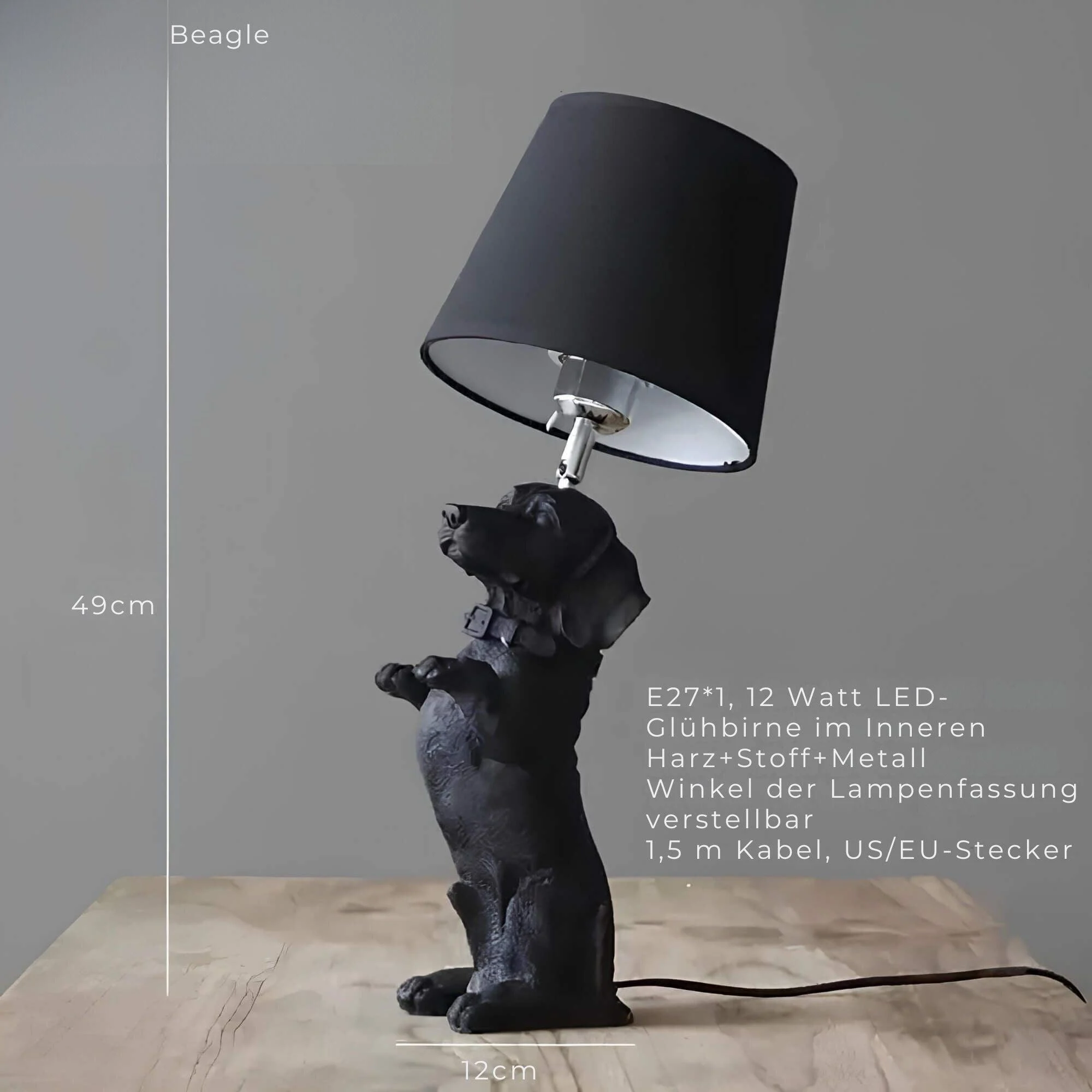 pupart-puppy-art-deco-tischlampe-schwarz-weiss-dekorative-leuchte-modern-xlumina10 Pupart Puppy Art Deco Tischlampe Schwarz Weiss Dekorative Leuchte Modern Xlumina10