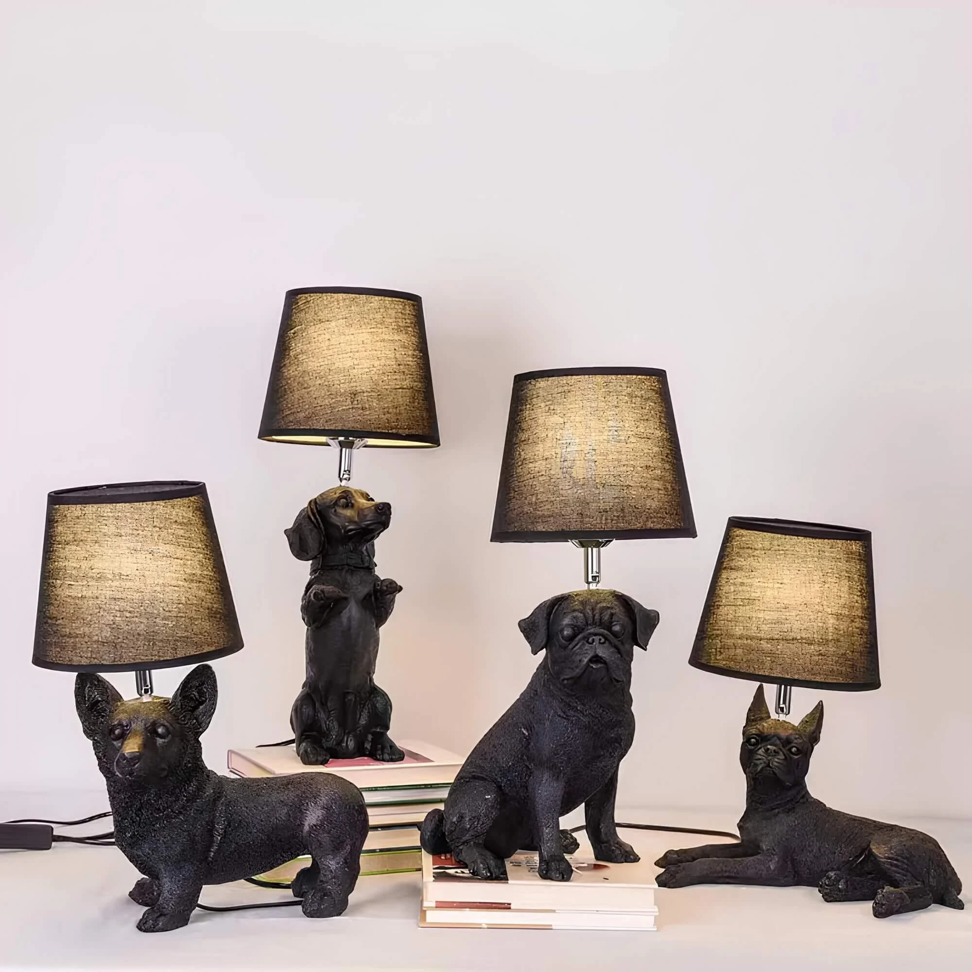 pupart-puppy-art-deco-tischlampe-schwarz-weiss-dekorative-leuchte-modern-xlumina11 Pupart Puppy Art Deco Tischlampe Schwarz Weiss Dekorative Leuchte Modern Xlumina11