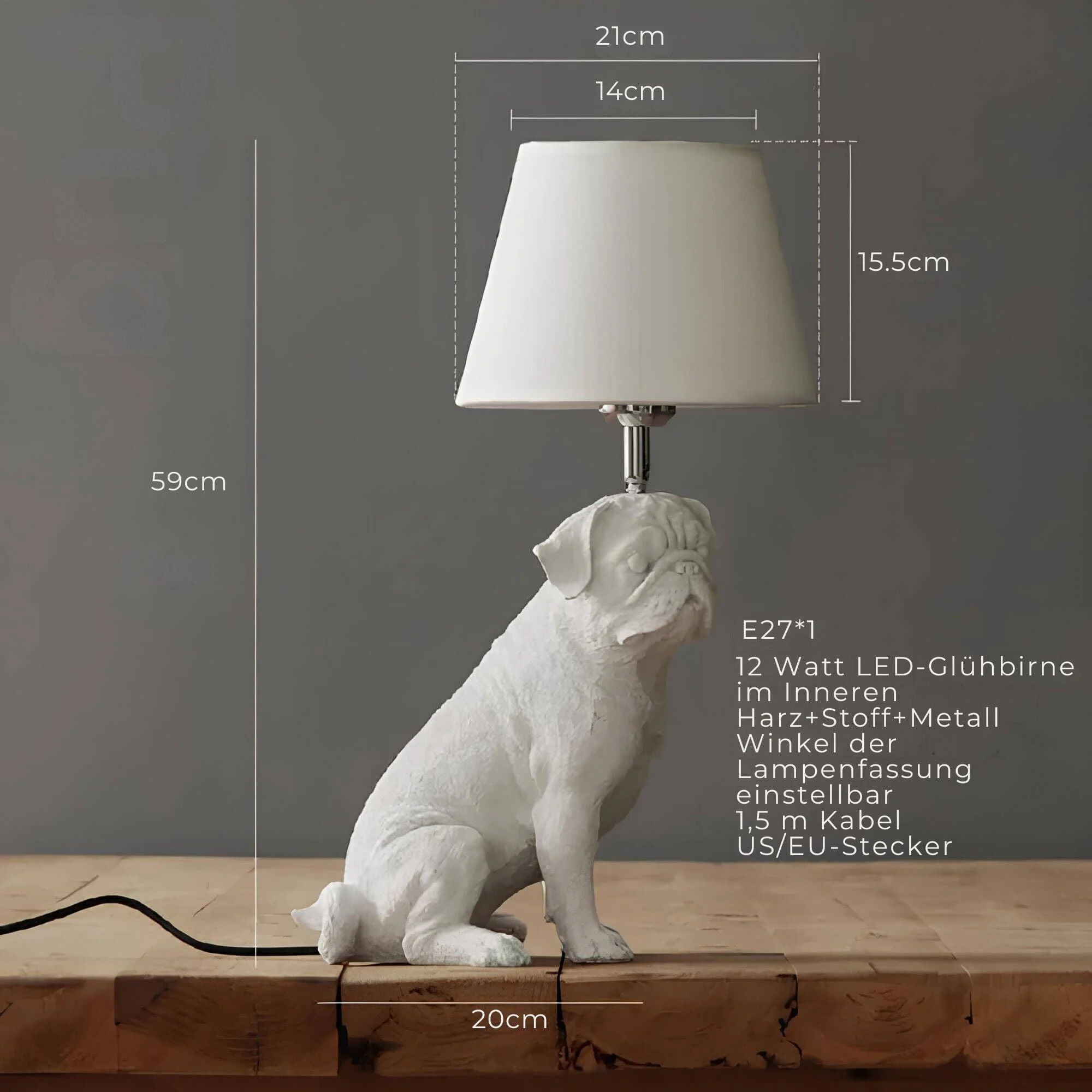 pupart-puppy-art-deco-tischlampe-schwarz-weiss-dekorative-leuchte-modern-xlumina8 Pupart Puppy Art Deco Tischlampe Schwarz Weiss Dekorative Leuchte Modern Xlumina8