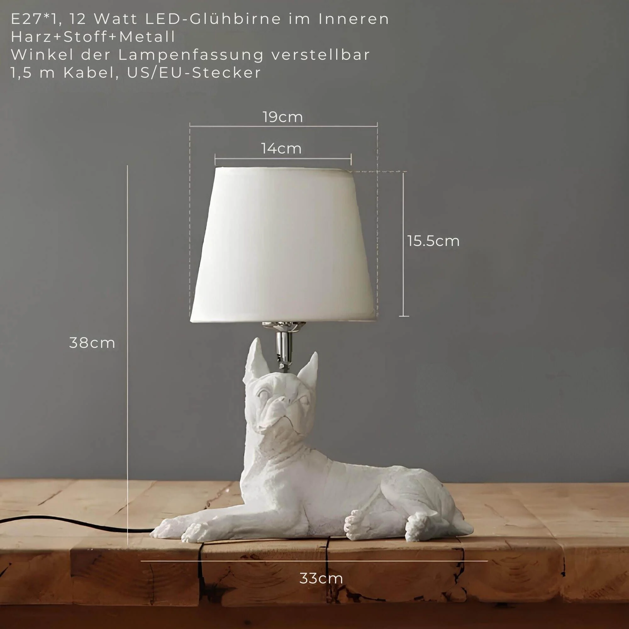 pupart-puppy-art-deco-tischlampe-schwarz-weiss-dekorative-leuchte-modern-xlumina9 Pupart Puppy Art Deco Tischlampe Schwarz Weiss Dekorative Leuchte Modern Xlumina9