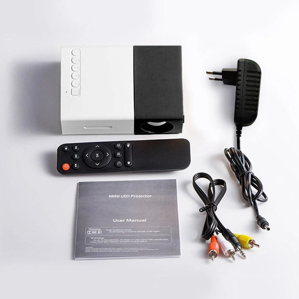 Qyl8yg300 Pro Led Mini Projector Supports 1080p Hdmi Compatible Usb Audio Portable Home Media Video Player