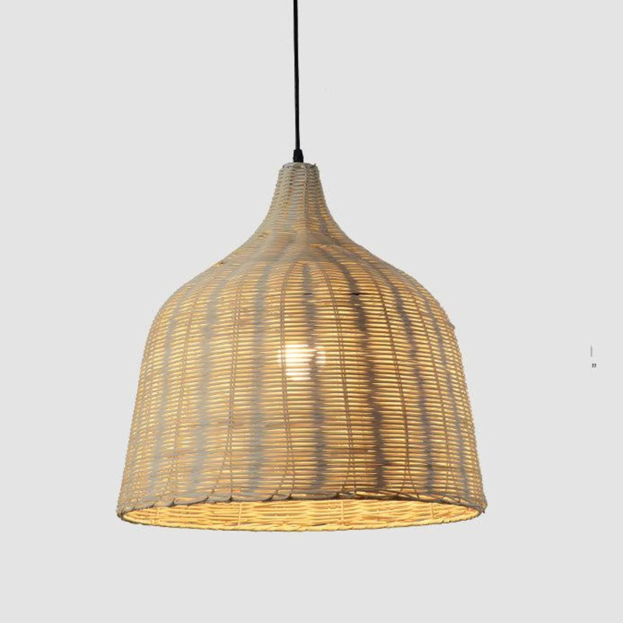 Rattan Bambus Deckenlampen Kueche Modern Esszimmer Beleuchtung Xluminia 11