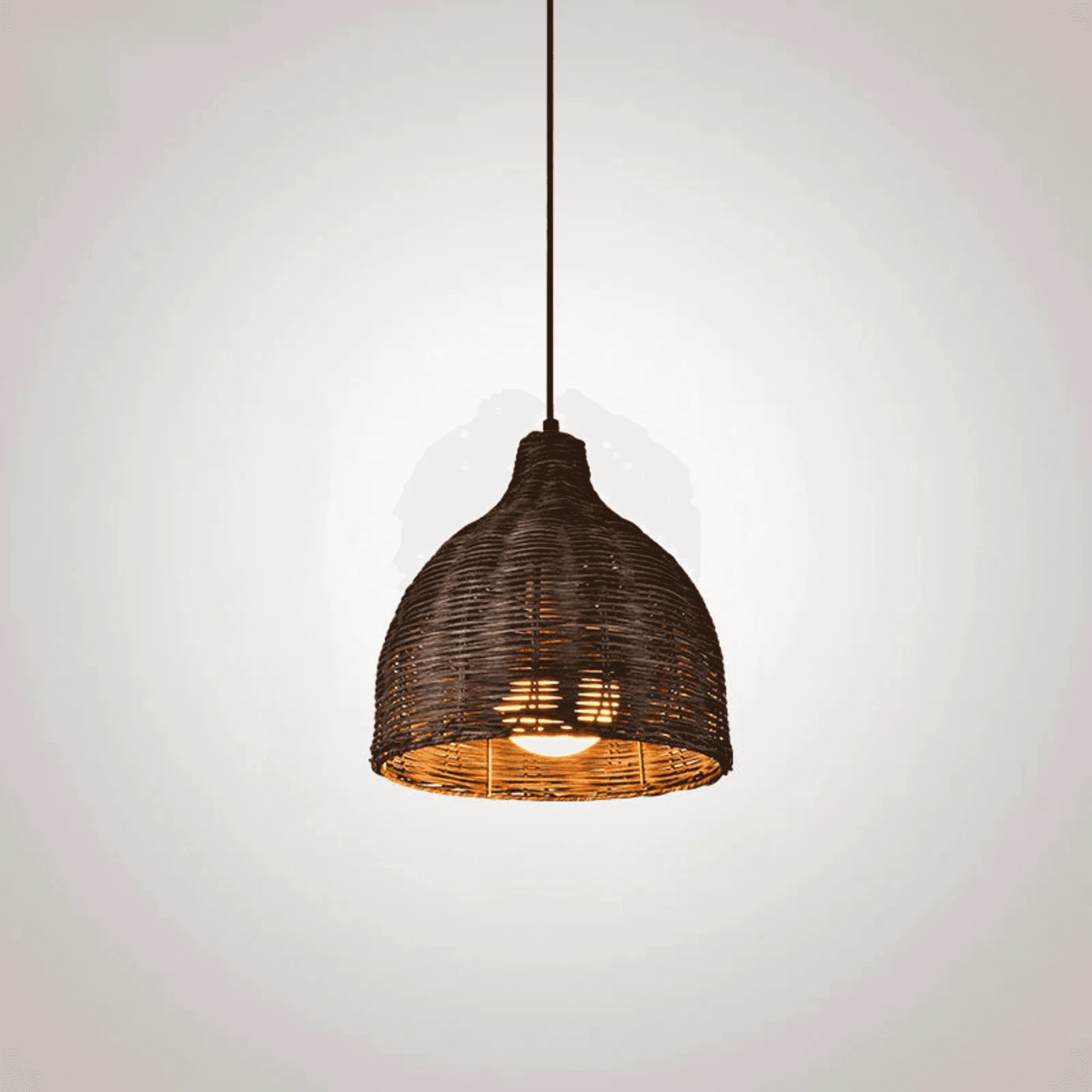 Rattan Bambus Deckenlampen Kueche Modern Esszimmer Beleuchtung Xluminia 12