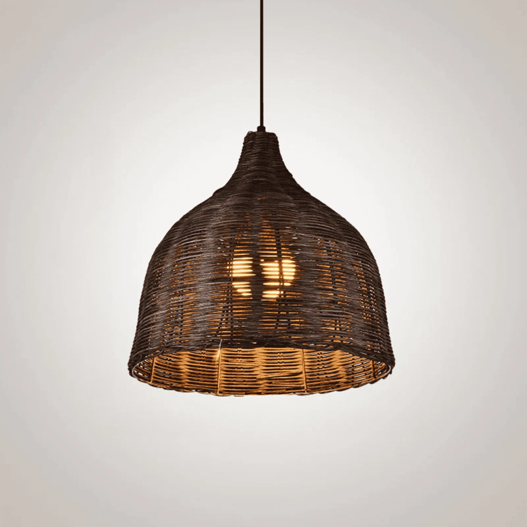 Rattan Bambus Deckenlampen Kueche Modern Esszimmer Beleuchtung Xluminia 14