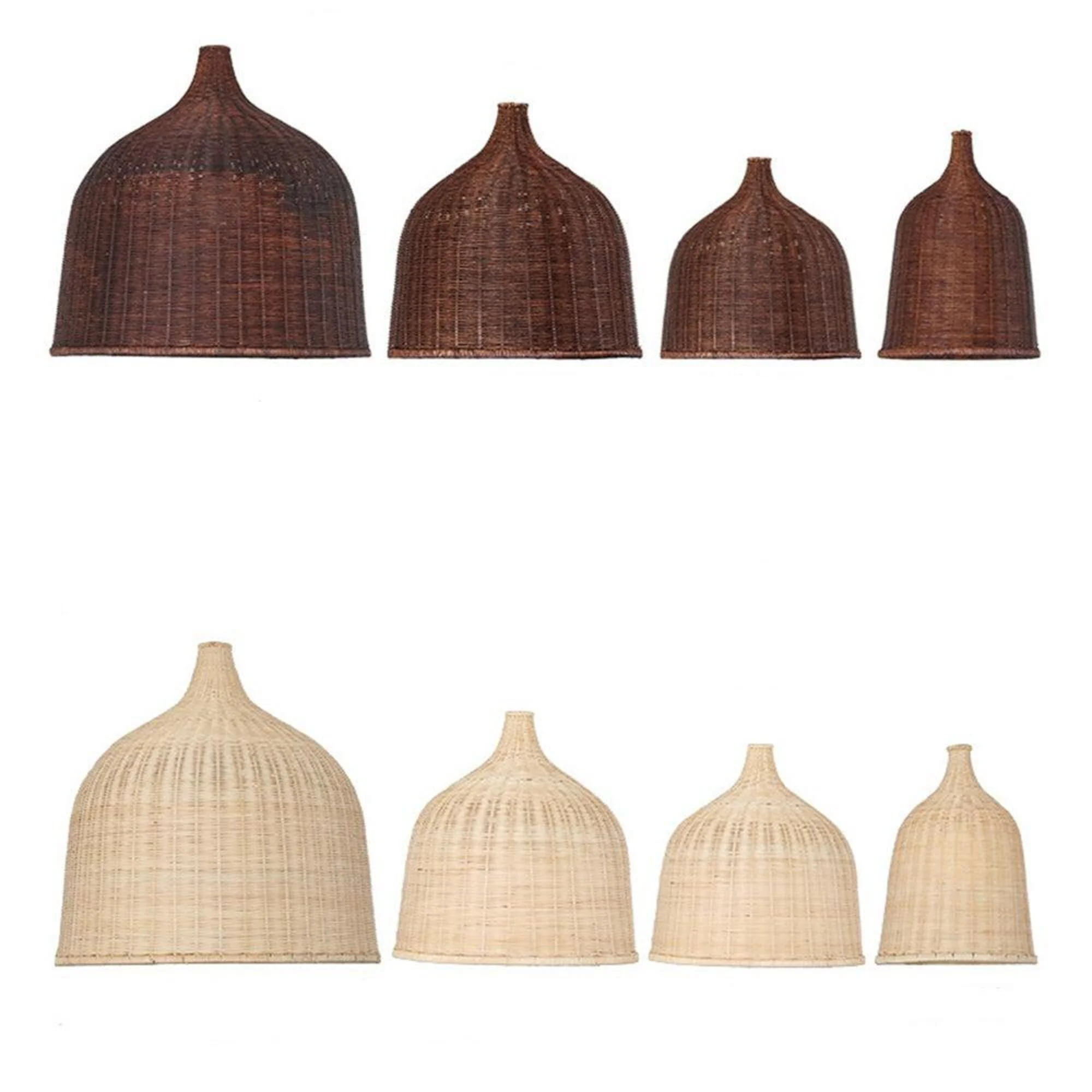 Rattan Bambus Deckenlampen Kueche Modern Esszimmer Beleuchtung Xluminia 16