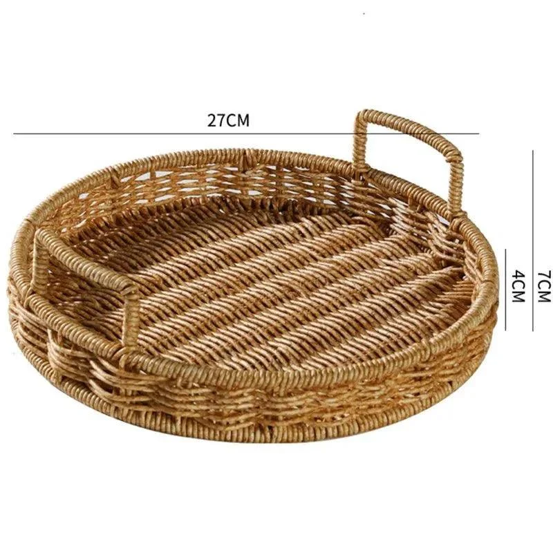 rattan-style-storage-tray-with-handle-713191 Rattan Style Storage Tray With Handle 713191