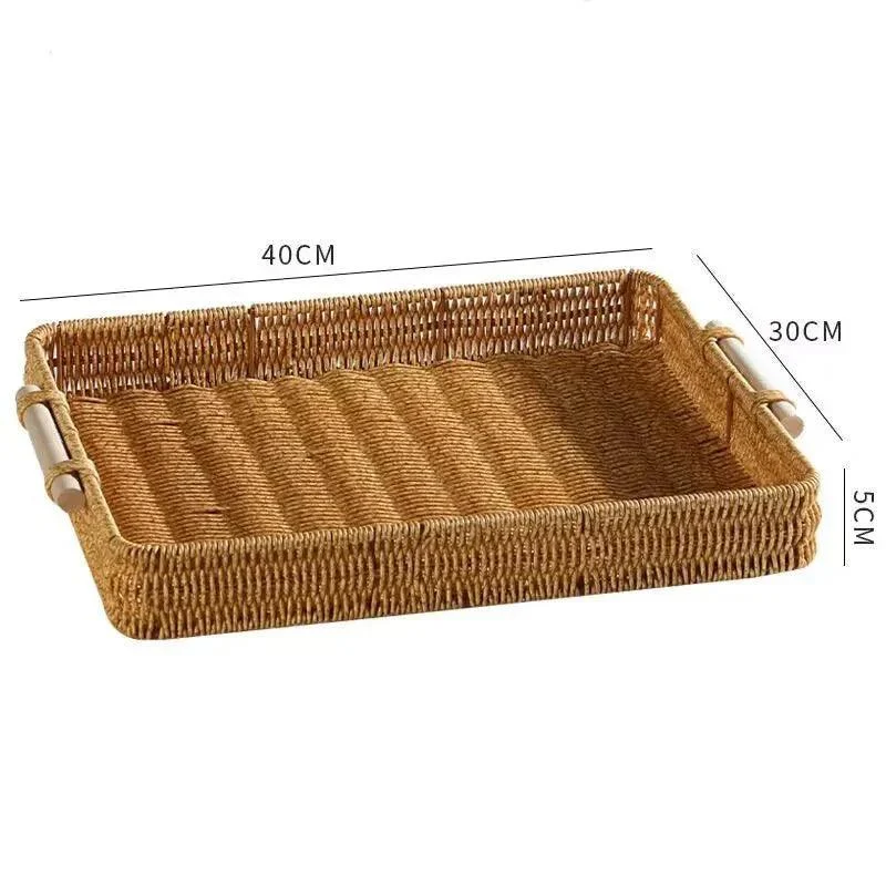 rattan-style-storage-tray-with-handle-997400 Rattan Style Storage Tray With Handle 997400