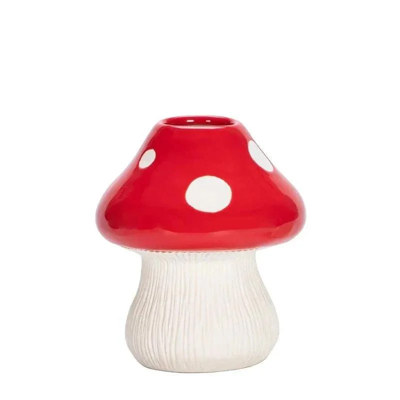 red-and-black-mushroom-shape-ceramic-vase-278387 Red And Black Mushroom Shape Ceramic Vase 278387
