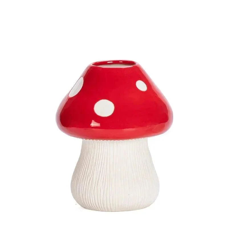 red-and-black-mushroom-shape-ceramic-vase-738012 Red And Black Mushroom Shape Ceramic Vase 738012