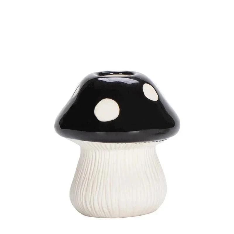red-and-black-mushroom-shape-ceramic-vase-777008 Red And Black Mushroom Shape Ceramic Vase 777008