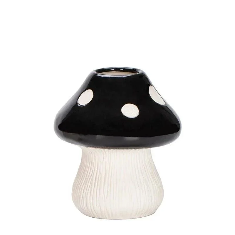 red-and-black-mushroom-shape-ceramic-vase-849354 Red And Black Mushroom Shape Ceramic Vase 849354