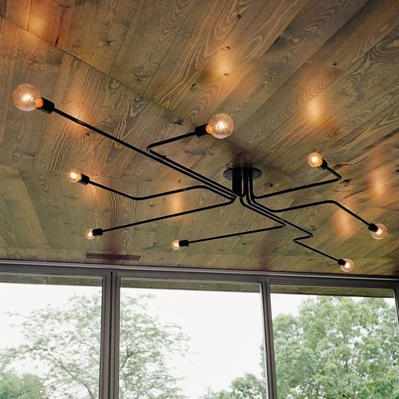 retro-23-12-to-47-14-wide-metal-wire-branching-pendant-ceiling-lights-144505 Retro 23 12 To 47 14 Wide Metal Wire Branching Pendant Ceiling Lights 144505