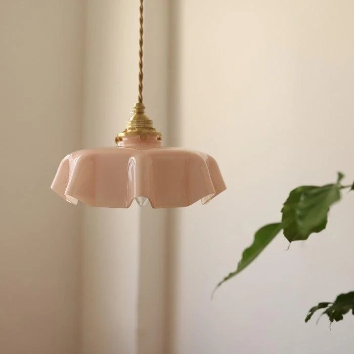 retro-glass-flower-cream-pendant-light-hl183_4 Retro Glass Flower Cream Pendant Light Hl183 4