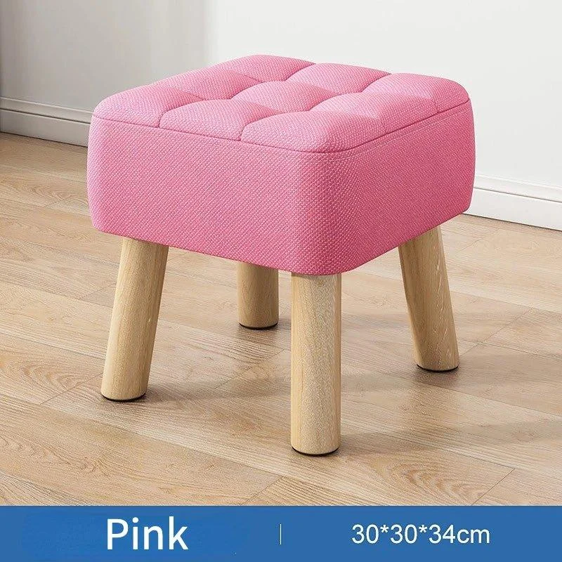 retro-pastel-coloured-padded-ottoman-stool-498636 Retro Pastel Coloured Padded Ottoman Stool 498636