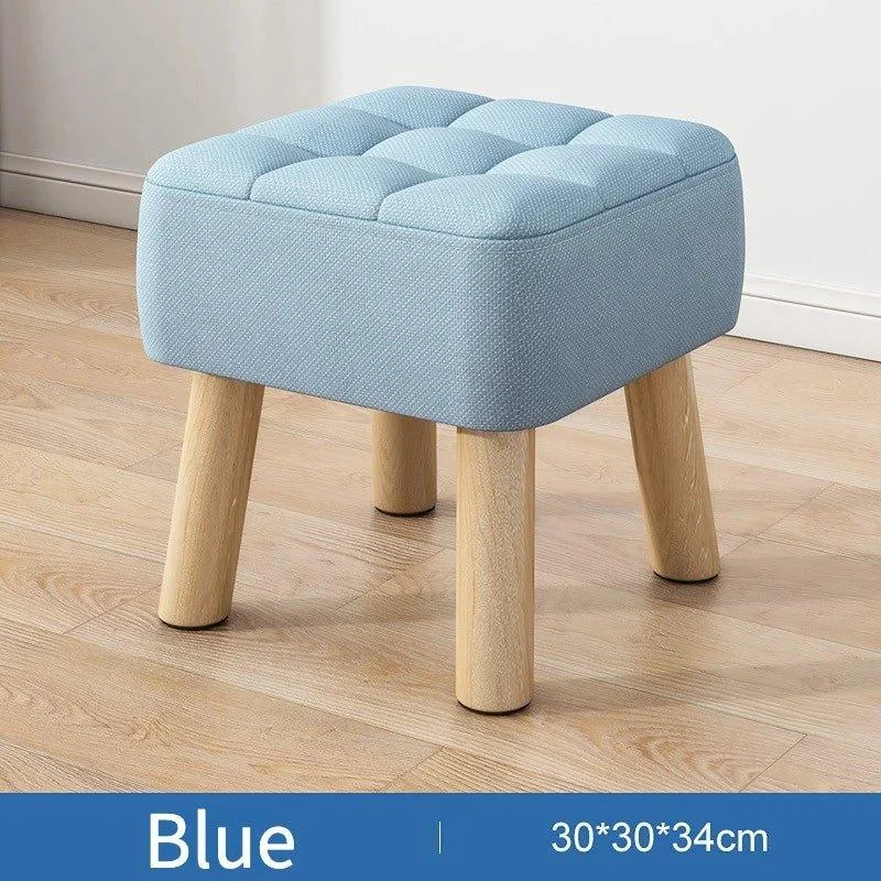 retro-pastel-coloured-padded-ottoman-stool-930781 Retro Pastel Coloured Padded Ottoman Stool 930781