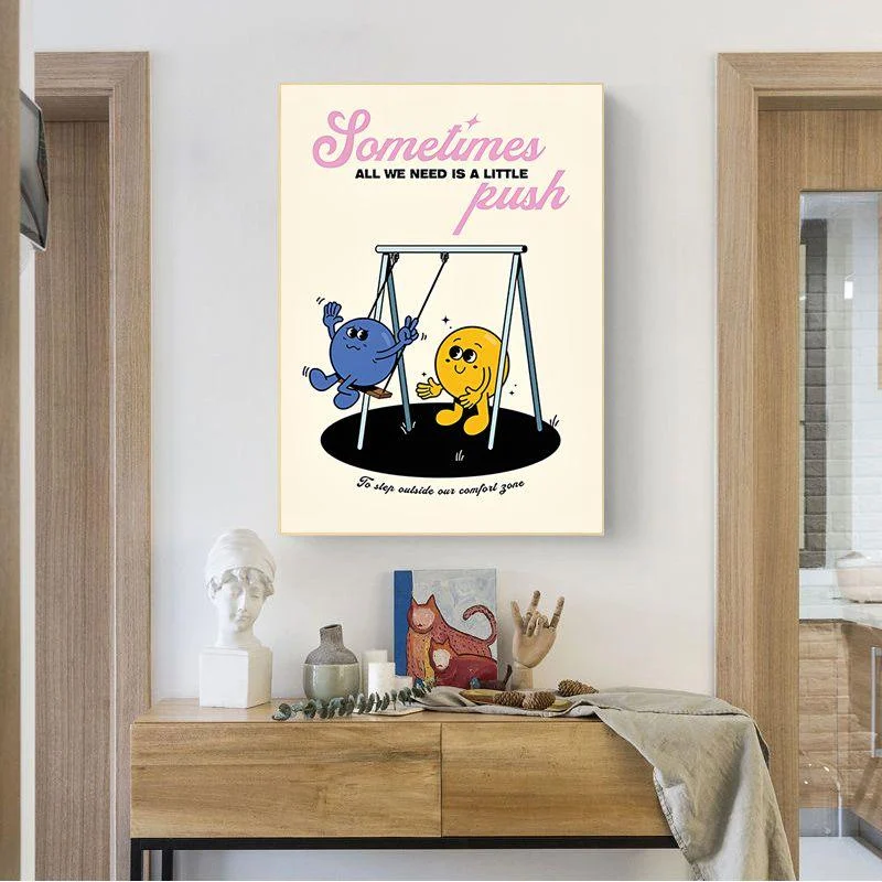 retro-style-cartoon-smile-inspirational-quote-posters-907368 Retro Style Cartoon Smile Inspirational Quote Posters 907368