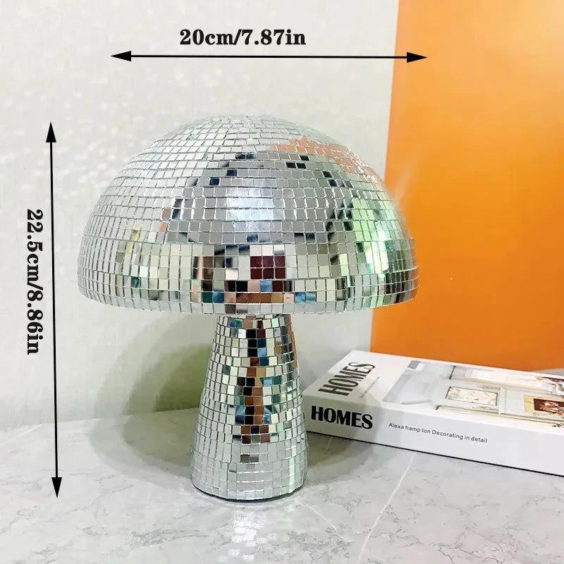 retro-style-glass-disco-mushroom-decoration-645372 Retro Style Glass Disco Mushroom Decoration 645372