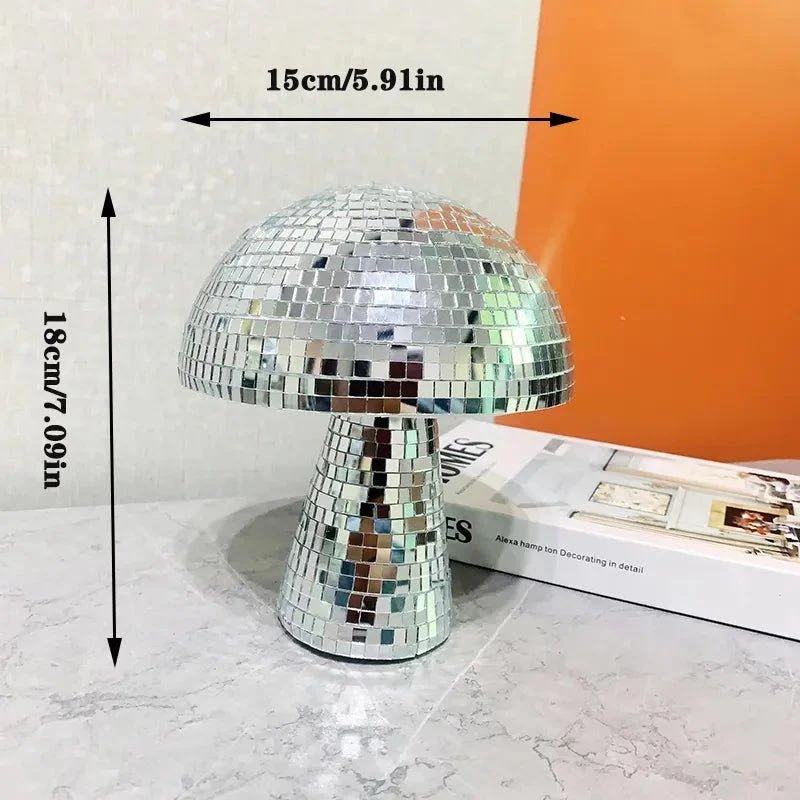 retro-style-glass-disco-mushroom-decoration-753295 Retro Style Glass Disco Mushroom Decoration 753295