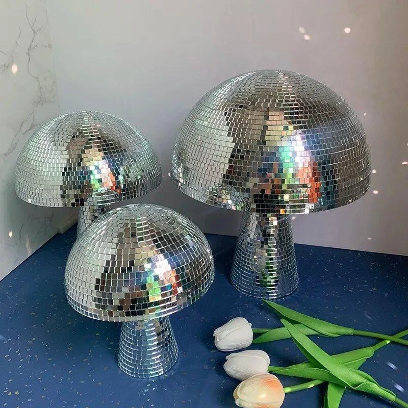 retro-style-glass-disco-mushroom-decoration-895630 Retro Style Glass Disco Mushroom Decoration 895630