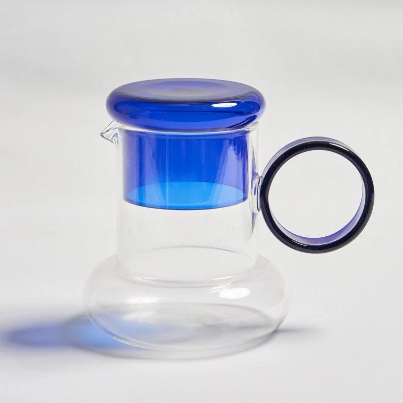 retro-style-glass-pitcher-with-lid-matching-cup-830116 Retro Style Glass Pitcher With Lid Matching Cup 830116