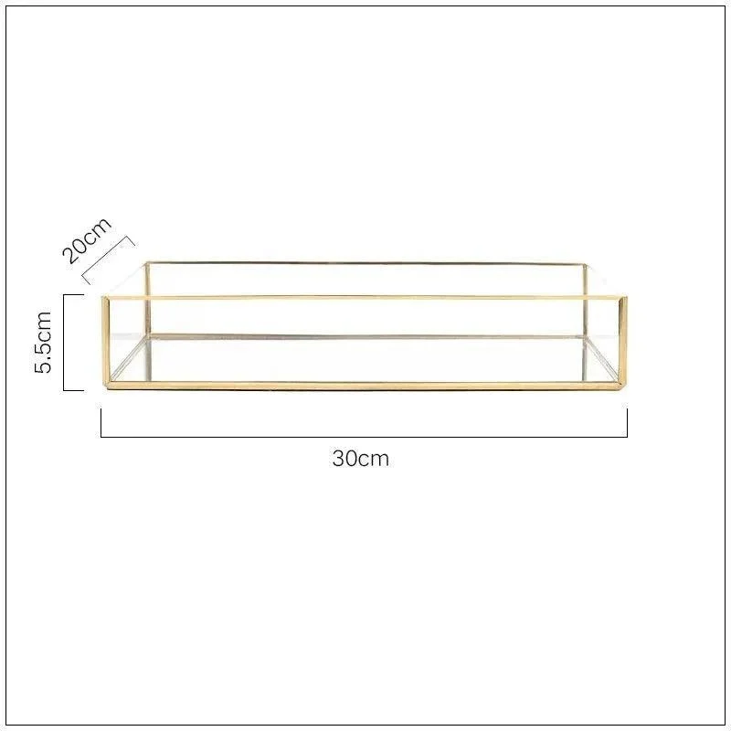 retro-style-gold-glass-jewellery-tray-207674 Retro Style Gold Glass Jewellery Tray 207674