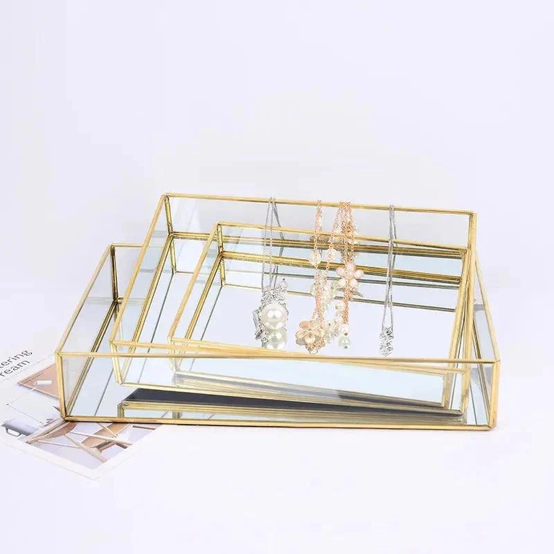 retro-style-gold-glass-jewellery-tray-988211 Retro Style Gold Glass Jewellery Tray 988211