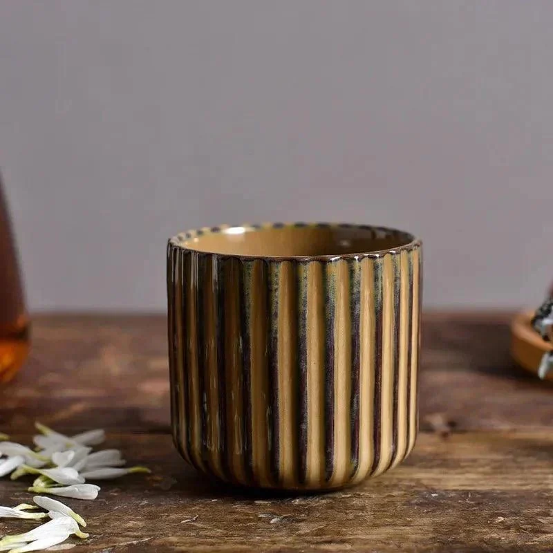 retro-style-ribbed-ceramic-tea-cup-211848 Retro Style Ribbed Ceramic Tea Cup 211848