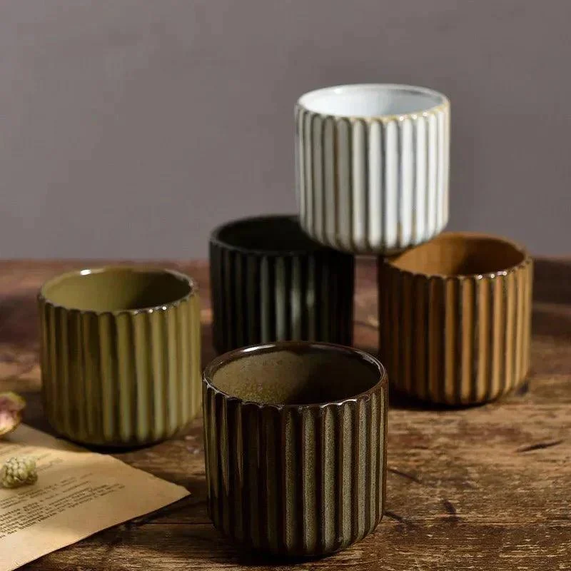 retro-style-ribbed-ceramic-tea-cup-220253 Retro Style Ribbed Ceramic Tea Cup 220253
