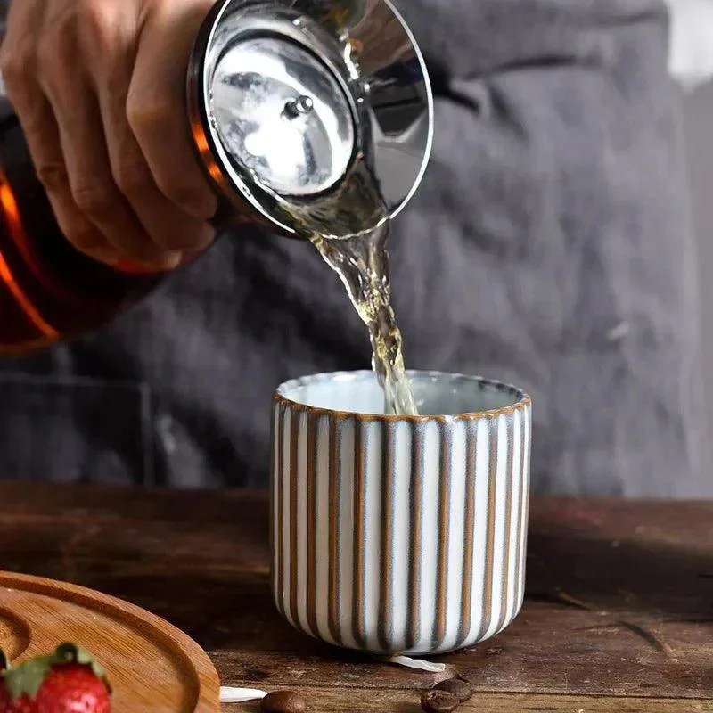 retro-style-ribbed-ceramic-tea-cup-298493 Retro Style Ribbed Ceramic Tea Cup 298493