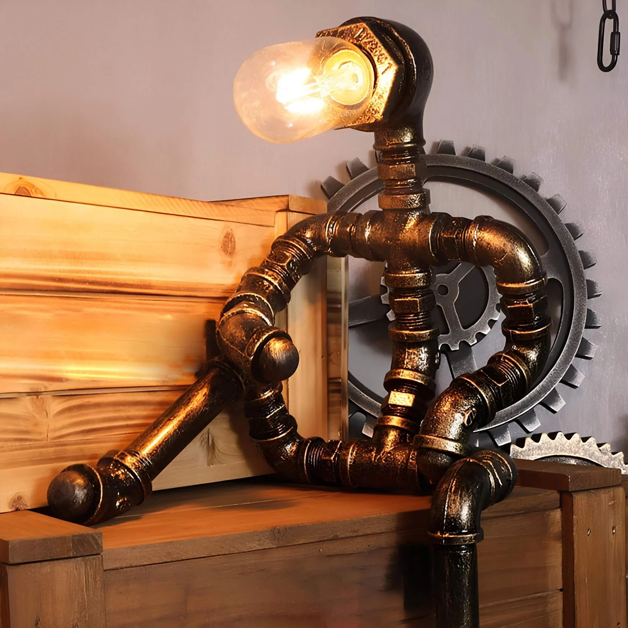 roboleuchte-moderne-schlafzimmerlampe-roboterform-futuristisches-design-silber-schwarz-lampe-xlumina2 Roboleuchte Moderne Schlafzimmerlampe Roboterform Futuristisches Design Silber Schwarz Lampe Xlumina2