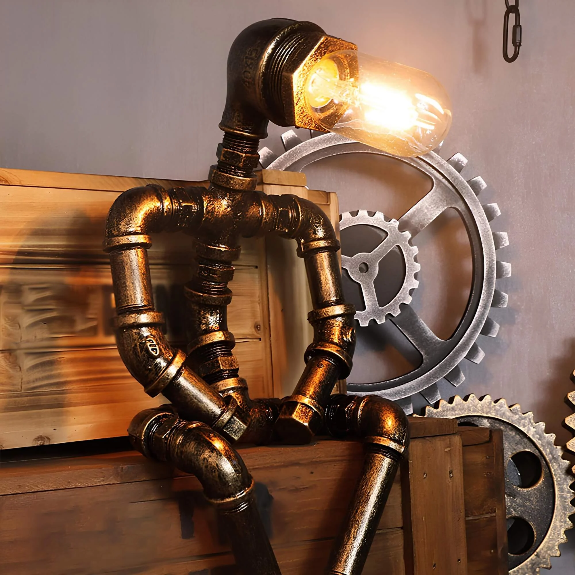 roboleuchte-moderne-schlafzimmerlampe-roboterform-futuristisches-design-silber-schwarz-lampe-xlumina3 Roboleuchte Moderne Schlafzimmerlampe Roboterform Futuristisches Design Silber Schwarz Lampe Xlumina3