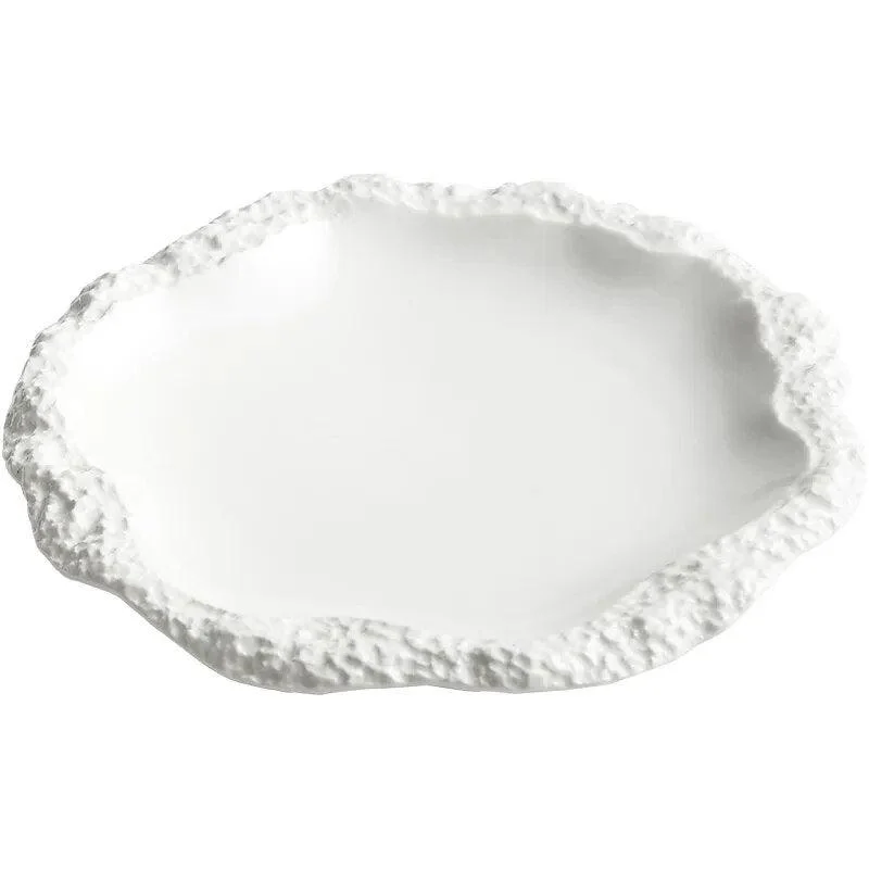 rock-pattern-edged-ceramic-serving-plate-950617 Rock Pattern Edged Ceramic Serving Plate 950617
