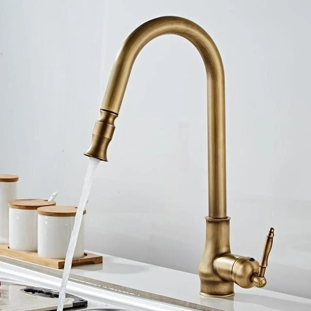rumi-antique-bronze-kitchen-360-degree-pull-out-faucet-308312 Rumi Antique Bronze Kitchen 360 Degree Pull Out Faucet 308312