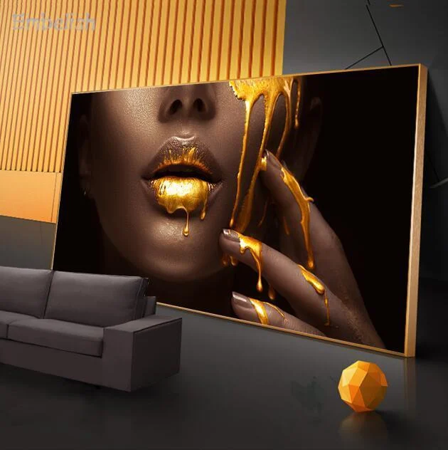 rupi-women-face-with-golden-liquid-large-wall-art-for-living-room-265214 Rupi Women Face With Golden Liquid Large Wall Art For Living Room 265214