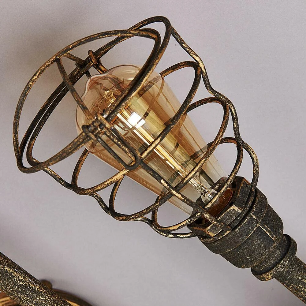 rustic-industrial-semi-flush-ceiling-light-steampunk-pipe-fixture-pendant-lamp-605746 Rustic Industrial Semi Flush Ceiling Light Steampunk Pipe Fixture Pendant Lamp 605746