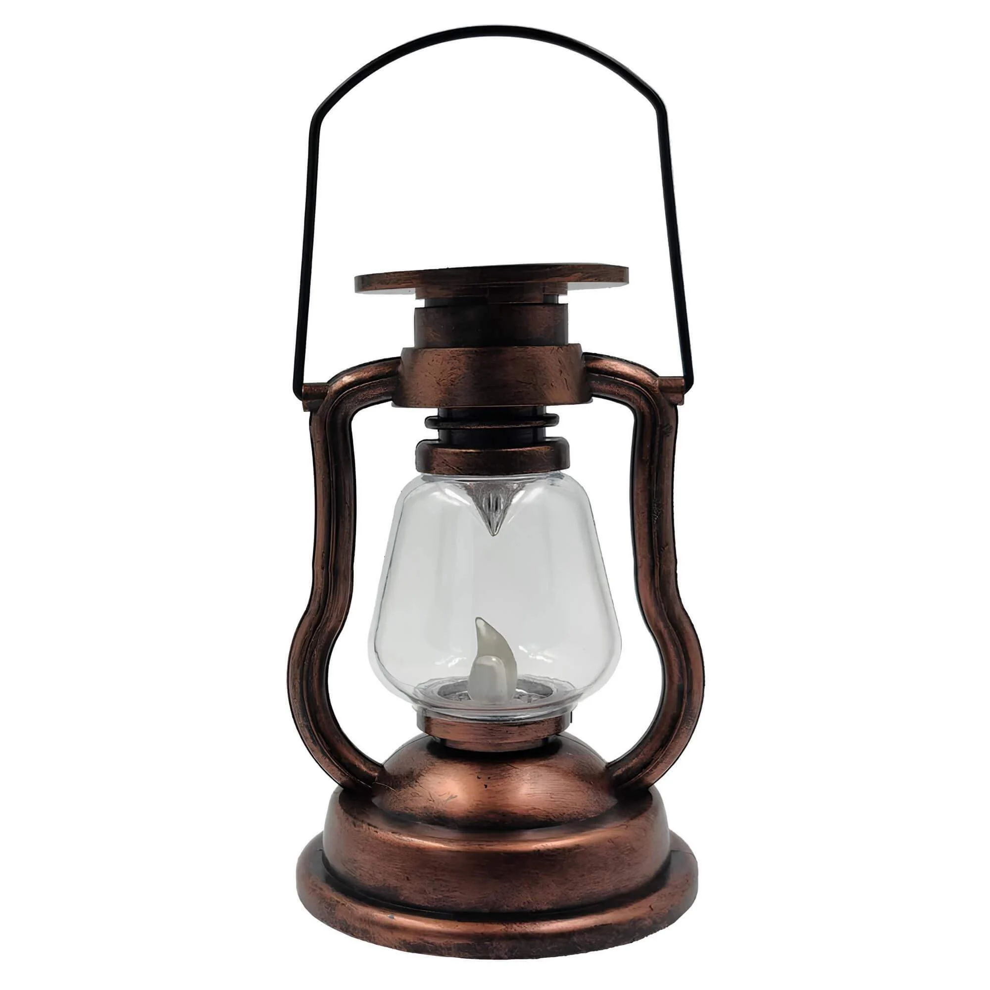 Rustikales Leuchten Retro Petroleum Tischlampe Outdoor Deko Braun Klassisch Xlumina